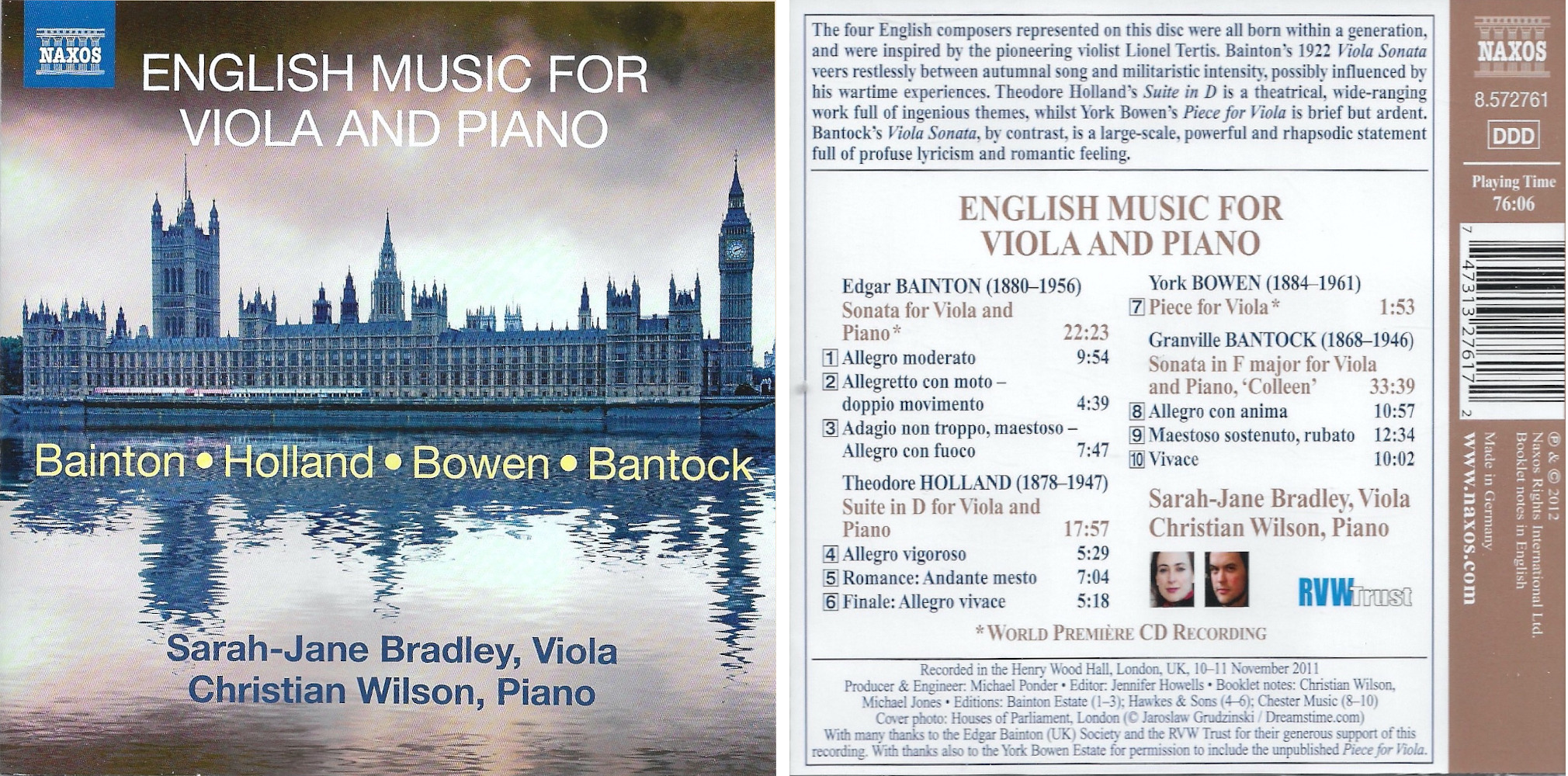 Music for Viola and Piano